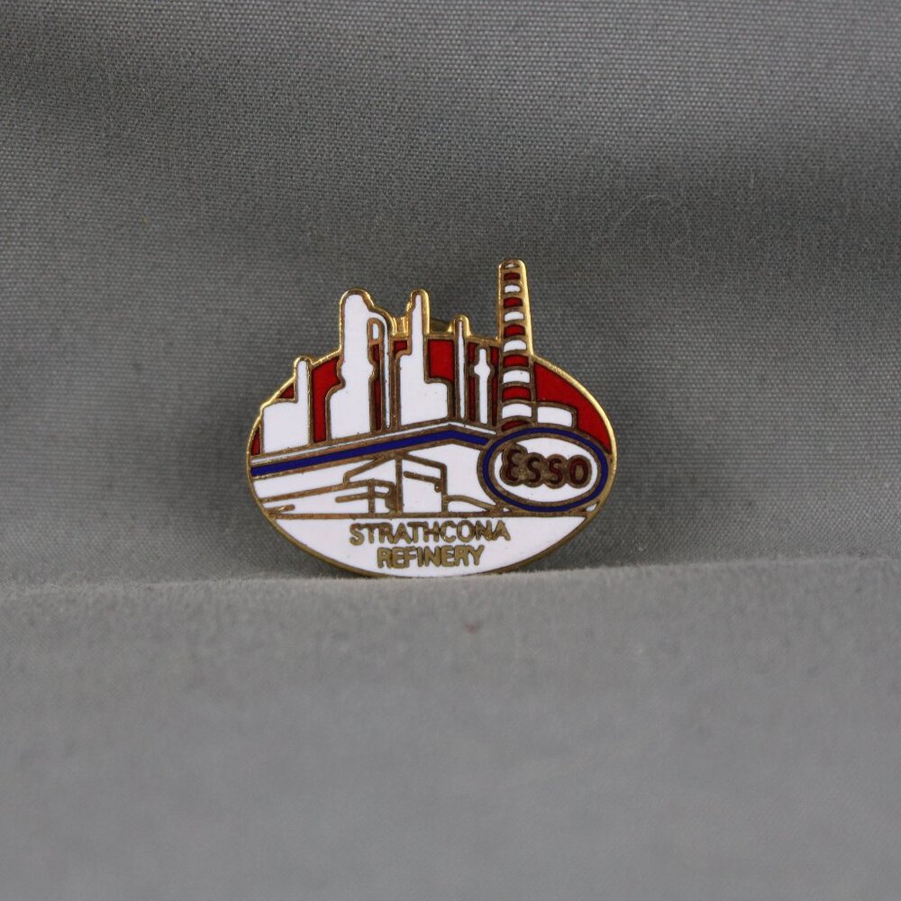 Vintage Gas Company PIn - Esso Strathcona Refinery - Inlaid Pin